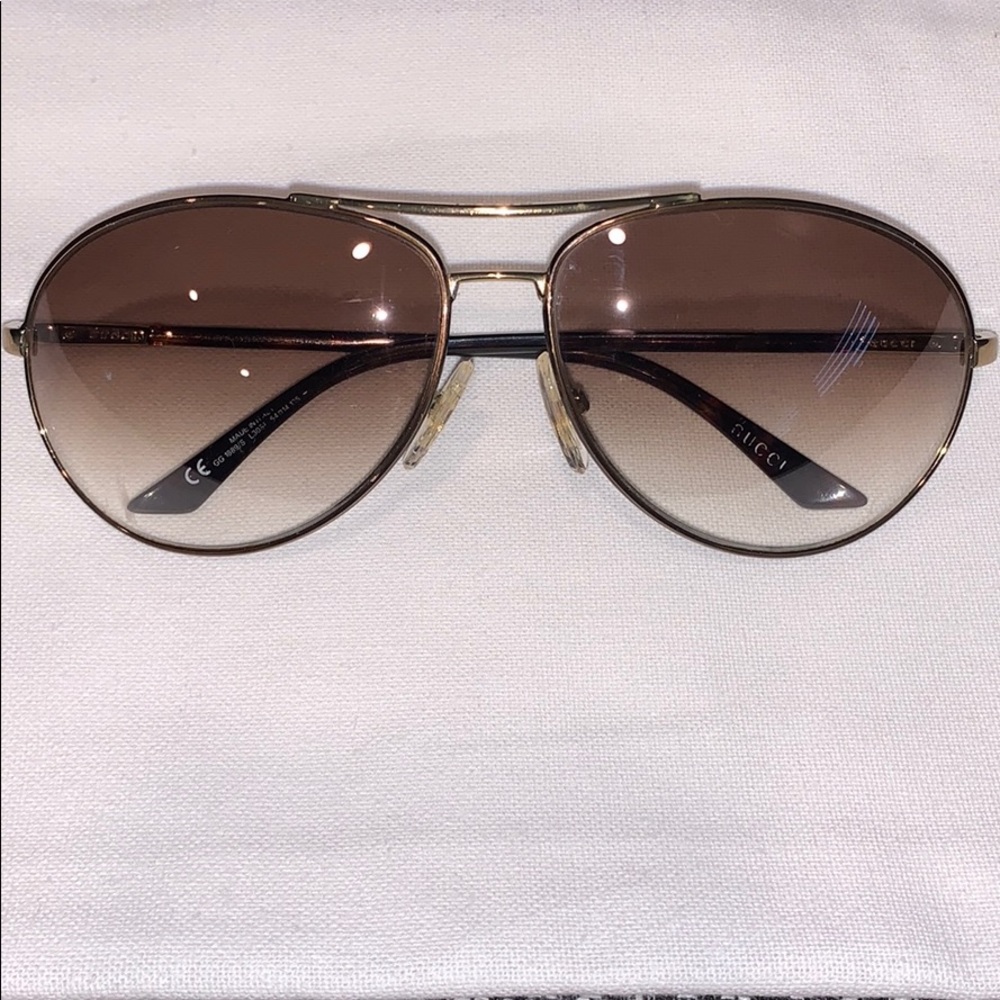 Bronze Gucci 1889S Aviator Sunglasses